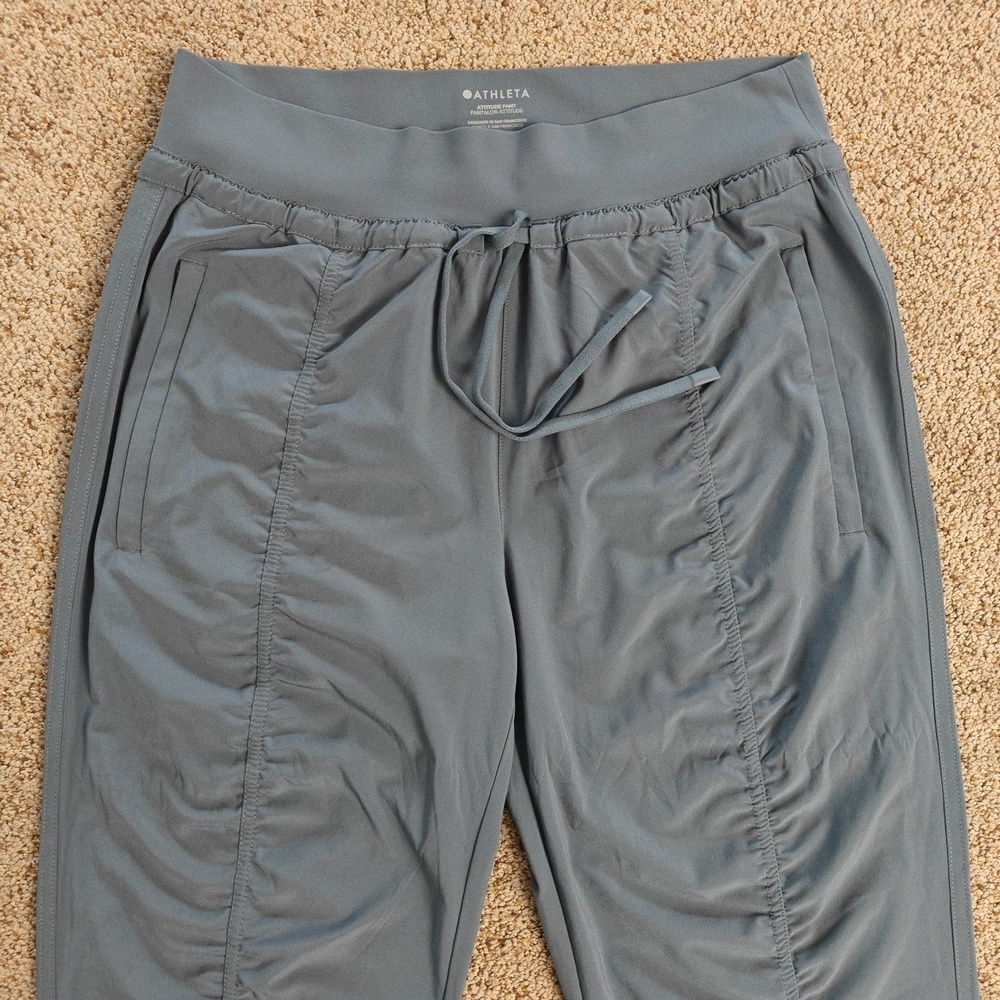 Athleta Women's Attitude Mid Rise Jogger Granite Blue Size 8 - Picture 3 of 13